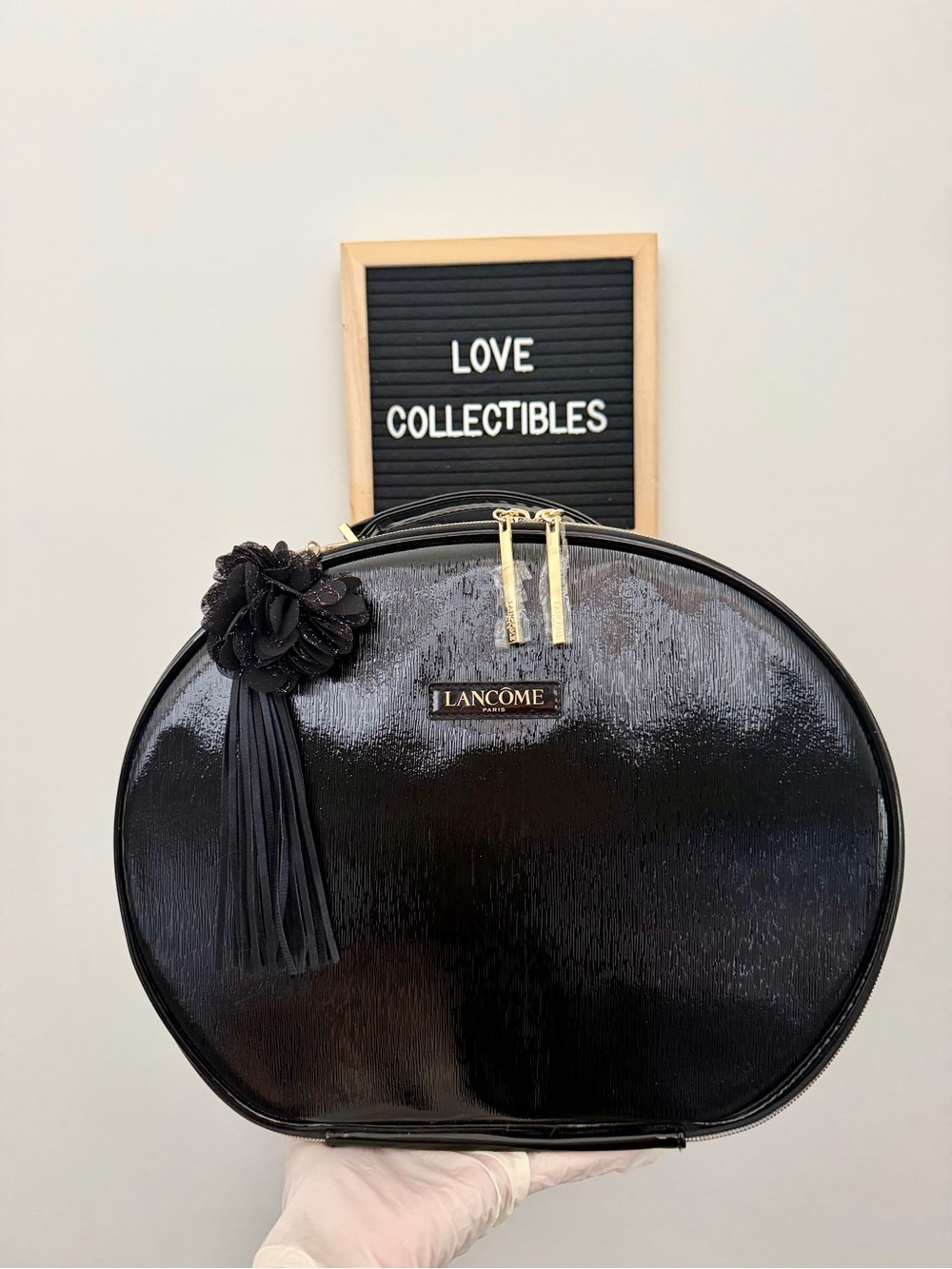 Large Lancôme Cosmetic Case with Tassel